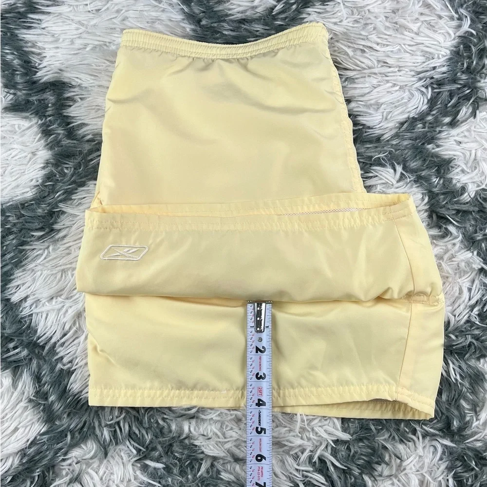 Vintage Reebok Men's Yellow Swim Trunks Size Large